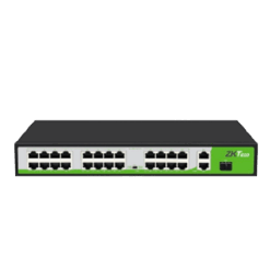 ZKTECO – Switch 24 Ports POE 10/100Mbps Rackable / 2*GE+1*SFP – PE242-300-C | prix maroc